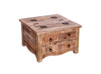 Table basse avec tiroir Mango bois métal naturel...