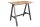 Table de bar bois (chêne sauvage) métal 120 x 70 cm