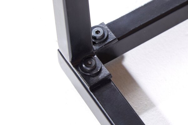Table dappoint mangue bois métal 60 x 60 cm