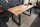 Table de salle à manger mangue bois métal 120 x 80 cm piétement traîneau