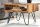 Table dappoint bois de sheesham métal 45 x 35 cm
