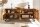 Sideboard Mangoholz Metall 177 x 76 cm Handarbeit