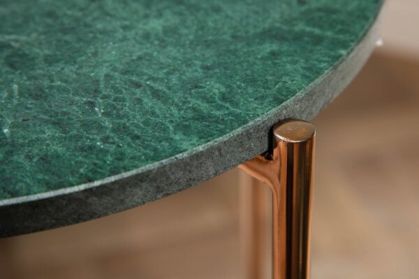 Table dappoint en marbre métal vert or 35 x 35 cm