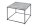 Table basse en marbre métal gris noir 50 x 50 cm