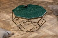 Table basse en marbre métal gris noir 70 x 70 cm
