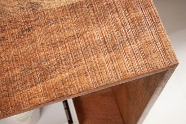 Beistelltisch Mango Holz in Natur 43 x 33 cm