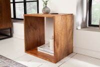 Table dappoint en bois de manguier naturel 43 x 33 cm