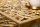 Table basse set de 2 pièces en métal doré anguleux fait main