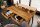 Schreibtisch mit Schublade Mango Holz in Natur 120x86 cm