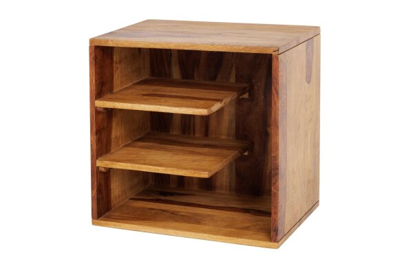 Table dappoint en bois de sheesham naturel 43 x 30 cm