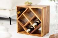 Armoires à vin en bois de Sheesham naturel 40 x 25 cm