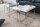 Table basse 2 pièces MDF métal blanc chrome avec plateaux