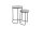 Set de 2 tables dappoint en marbre métal gris noir