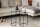 Set de 2 tables dappoint en marbre métal gris noir