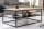 Couchtisch Holz (Eiche) Metall in Schwarz Natur 95x55 cm