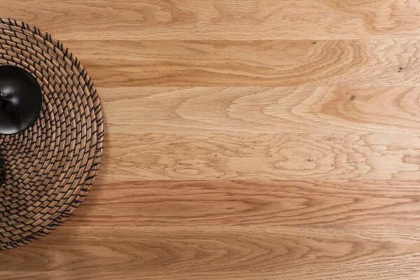 Table basse bois (chêne) métal 110 x 55 cm