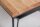Table basse bois (chêne) métal 110 x 55 cm