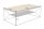 Table basse bois (chêne) métal 110 x 55 cm