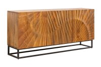 Buffet 140 cm de large bois de mangue fer à la...