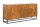 Buffet 140 cm de large bois de mangue fer à la main motif 3D