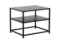 Table dappoint avec espace de rangement Acier noir 50 x...