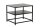 Table dappoint avec espace de rangement Acier noir 50 x 40 cm