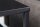 Table dappoint avec espace de rangement Acier noir 50 x 40 cm