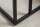 Beistelltisch in Schwarz 43 x 35 cm C-Form Metall MDF
