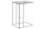 Beistelltisch in Schwarz 43 x 35 cm C-Form Metall MDF