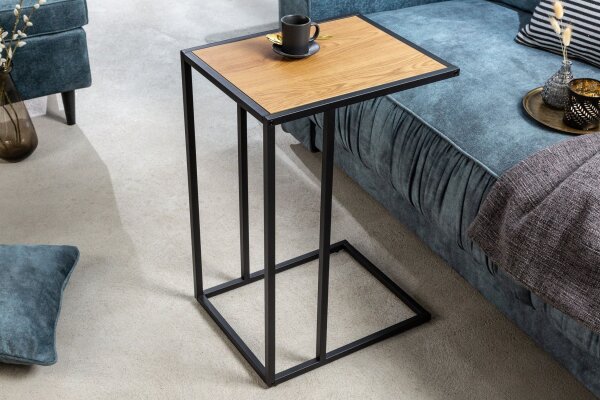 Table dappoint 43x35 cm forme C H : 63 cm Métal MDF