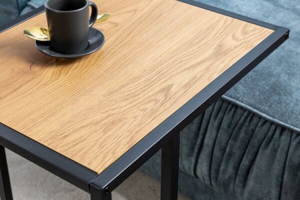 Table dappoint 43x35 cm forme C H : 63 cm Métal MDF