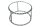 Couchtisch Hartglas Eisen in Silber 65x65 cm Handarbeit