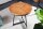 Table dappoint bois (chêne) métal 45 x 45 cm