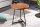 Table dappoint bois (chêne) métal 45 x 45 cm