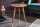 Beistelltisch Akazienholz Metall Kupfer antik Ø40cm Handmade