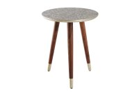 Table dappoint en bois dacacia métal 40x50 cm...