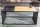 Couchtisch Glas MDF Metall in Schwarz Natur 100x50 cm