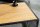 Couchtisch Glas MDF Metall in Schwarz Natur 100x50 cm