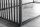 Couchtisch Glas MDF Metall in Schwarz Natur 100x50 cm