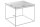 Couchtisch in Schwarz 60 x 60 cm Marmor Optik Schwarz