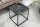 Table dappoint carrée noire 40 x 40 cm aspect marbre