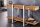 Table console avec tiroir teck inox 140 cm
