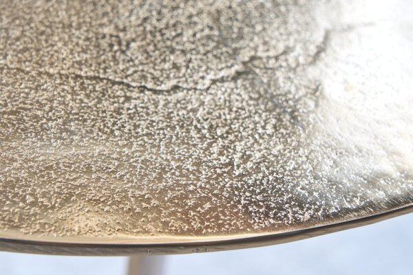 Beistelltisch Metall in Gold 45 x 45 cm Handarbeit