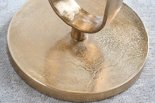 Beistelltisch Metall in Gold 45 x 45 cm Handarbeit
