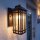Lampe murale extérieure verre de pluie aluminium maison IP44