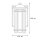 Lampe murale extérieure verre de pluie aluminium maison IP44