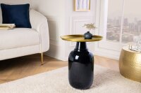 Table dappoint en métal doré noir 40x40 cm...
