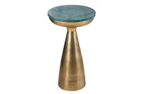 Table dappoint en marbre métal vert or 30x30 cm...