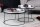 Couchtisch 2er Set mit Tablett in Silber Schwarz Handarbeit