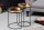Beistelltisch 2er Set in Gold Schwarz mit Tablett Handarbeit
